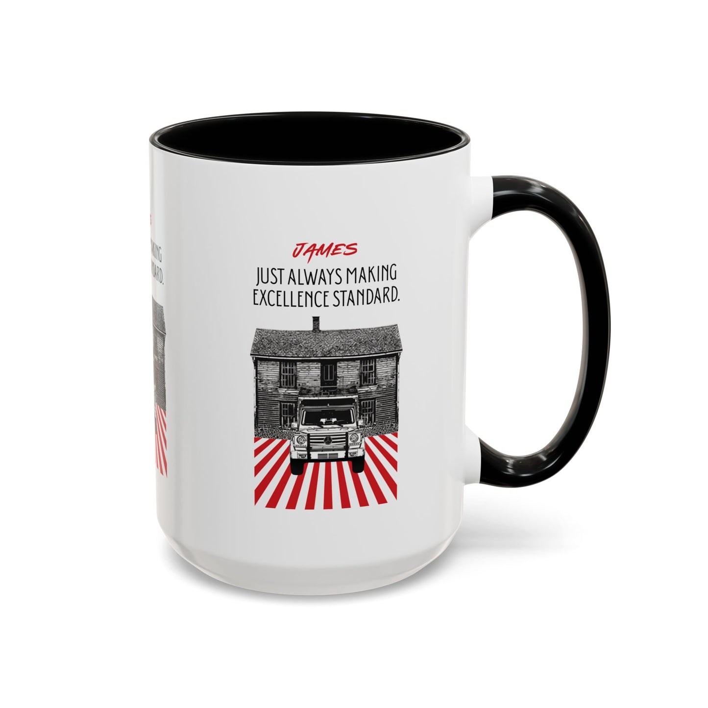 Personalized Vintage Car Accent Coffee Mug
