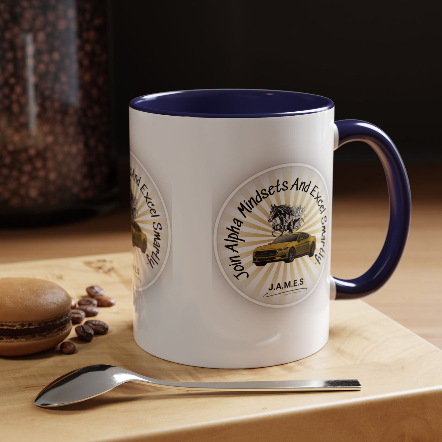 Personalized Car with Horse Accent Coffee Mug