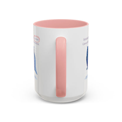 Personalized Initial Galaxy Owl Accent Coffee Mug
