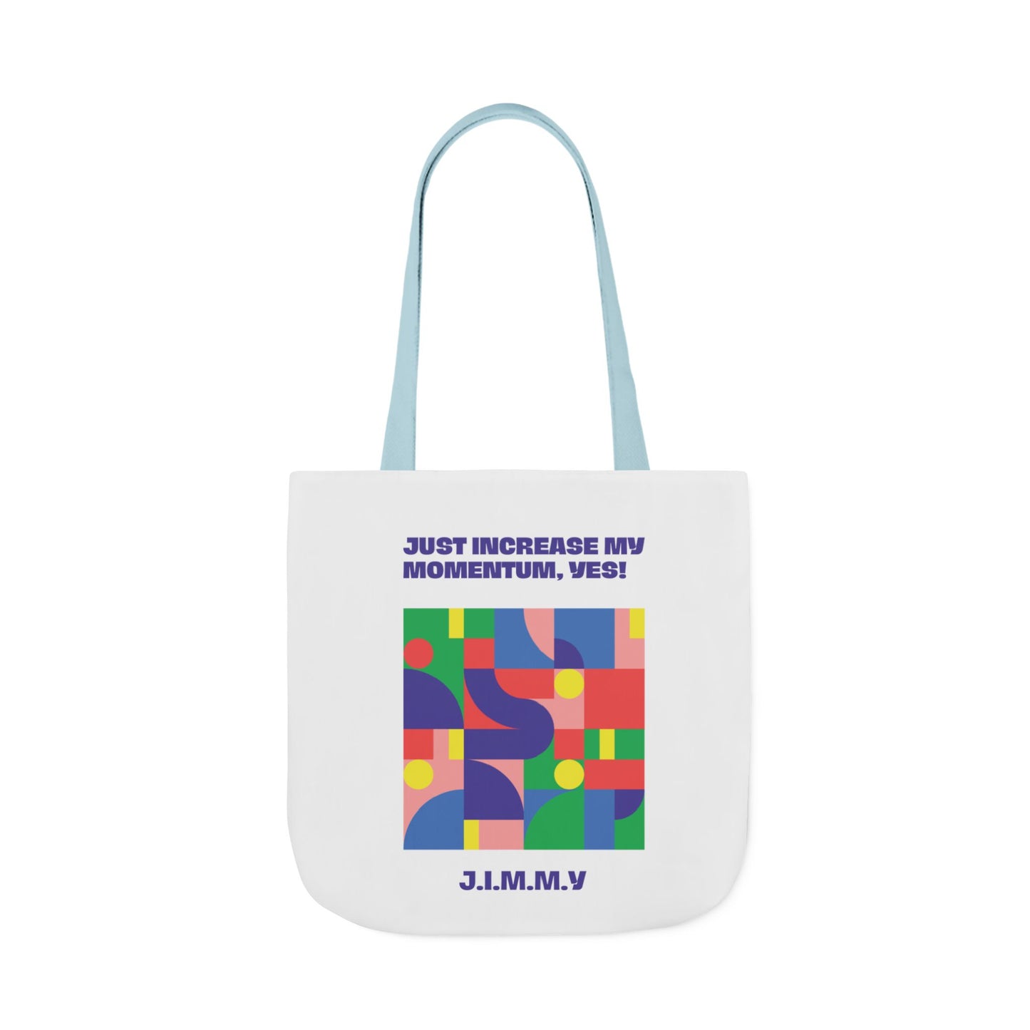 Personalized Initial Quote Colorful Momentum Canvas Tote Custom Name
