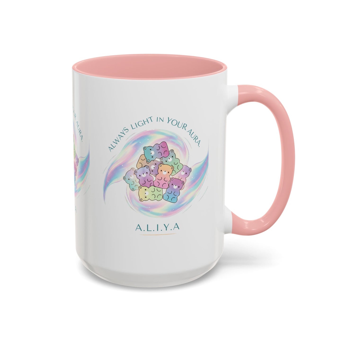 Personalized Initial Cloud Collage Accent Coffee Mug