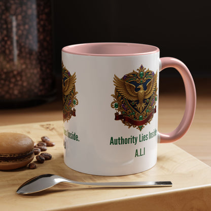 Personalized Initial Eagle Accent Coffee Mug