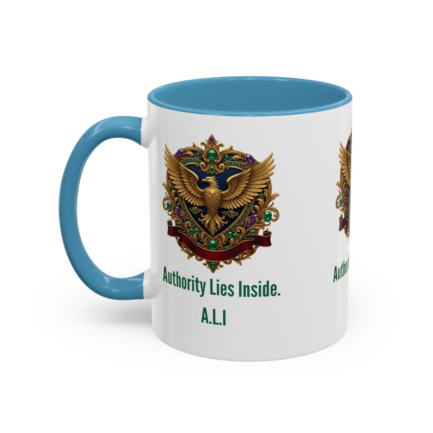Personalized Initial Eagle Accent Coffee Mug