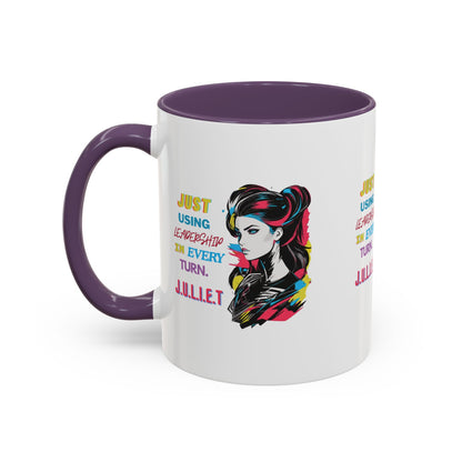 Personalized Vintage Girl Accent Coffee Mug