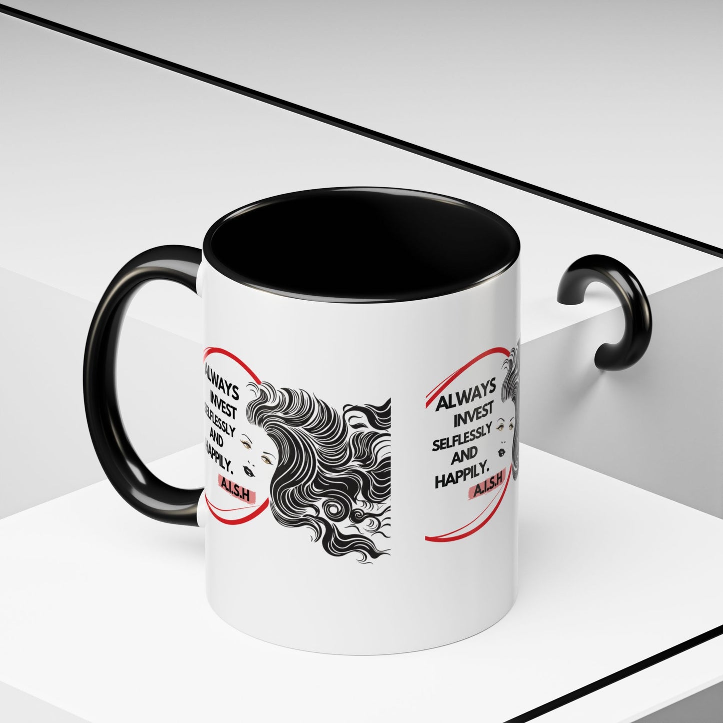 Personalized Inspirational Girl Accent Coffee Mug