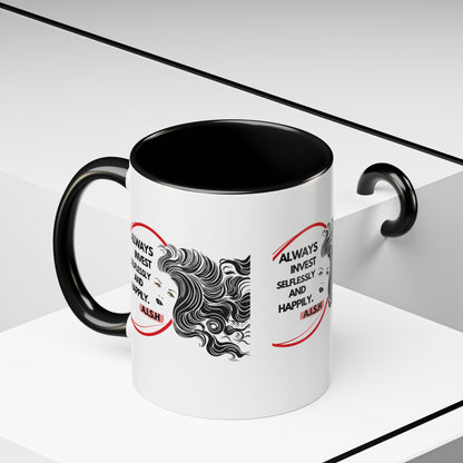 Personalized Inspirational Girl Accent Coffee Mug