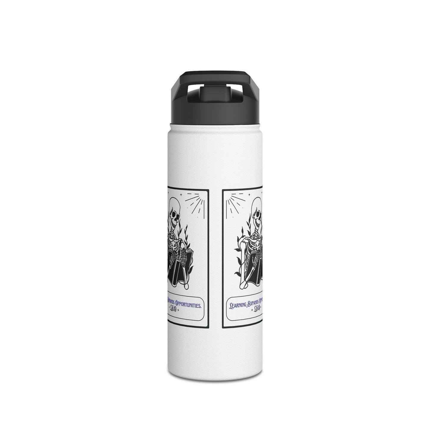 Personalized Initial Quote Skeleton Stainless Steel Water Bottle
