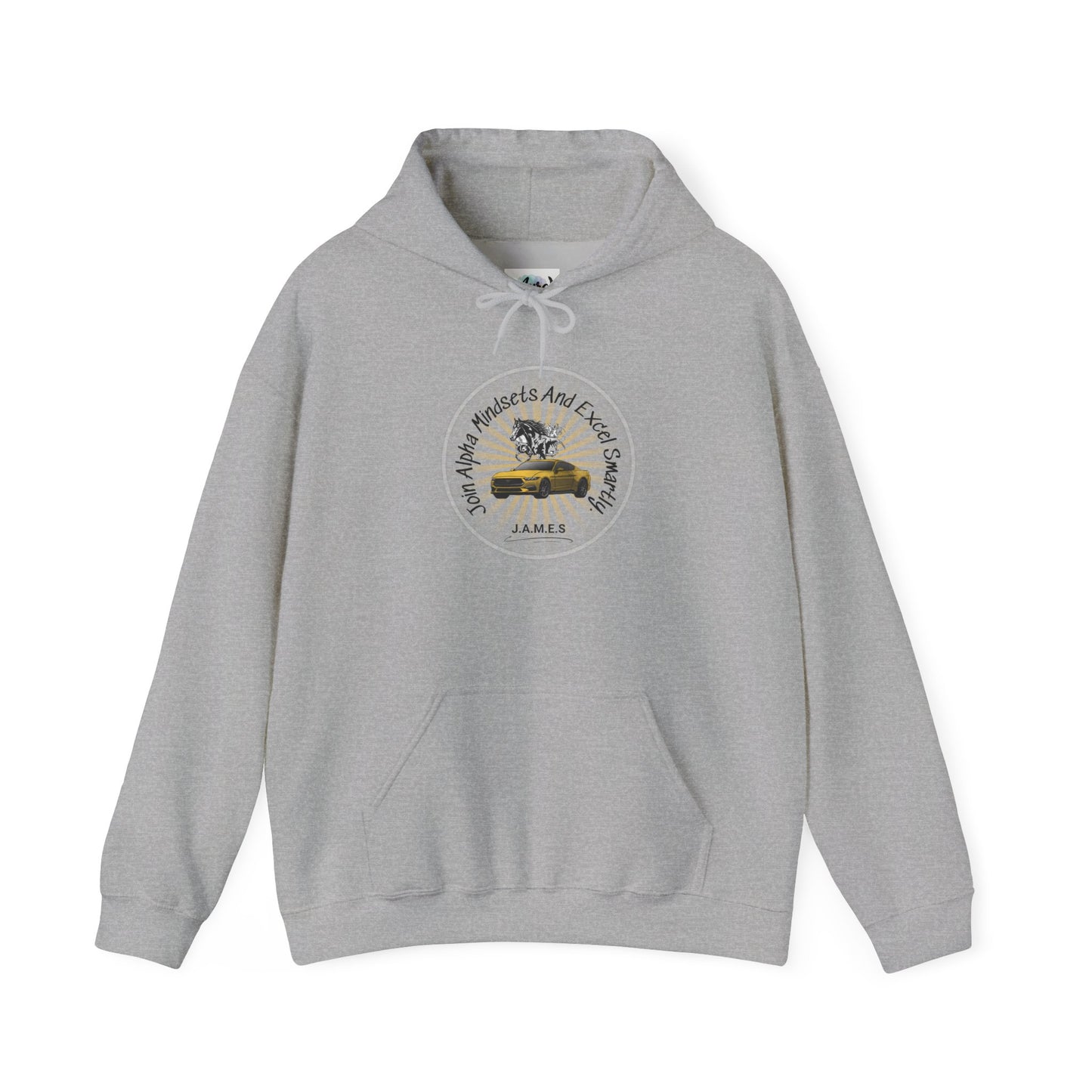 Personalized Car with Horse Hooded Sweatshirt