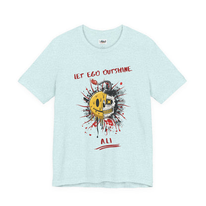 Personalized Split Smile Skull Design Tee