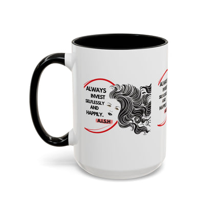 Personalized Inspirational Girl Accent Coffee Mug