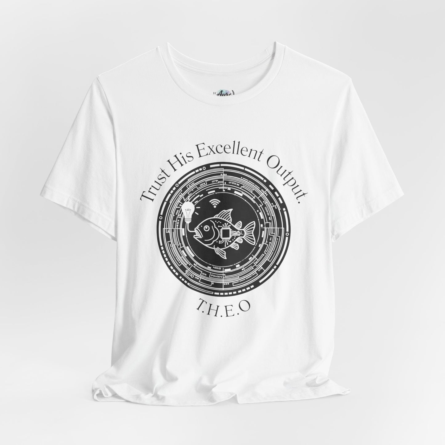 Personalized Spiritual Fish Circle Design Graphic Tee