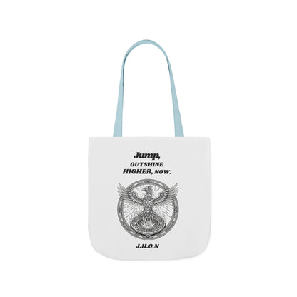 Personalized Initial Quote Circled Eagle Canvas Tote Custom Name
