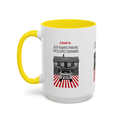 Personalized Vintage Car Accent Coffee Mug