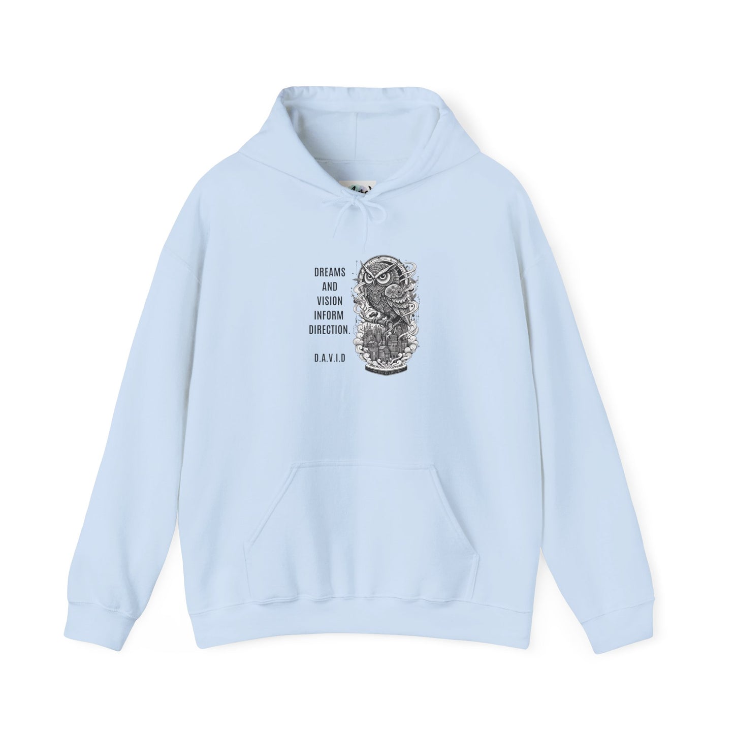 Personalized Owl Vision Graphic Hooded Sweatshirt
