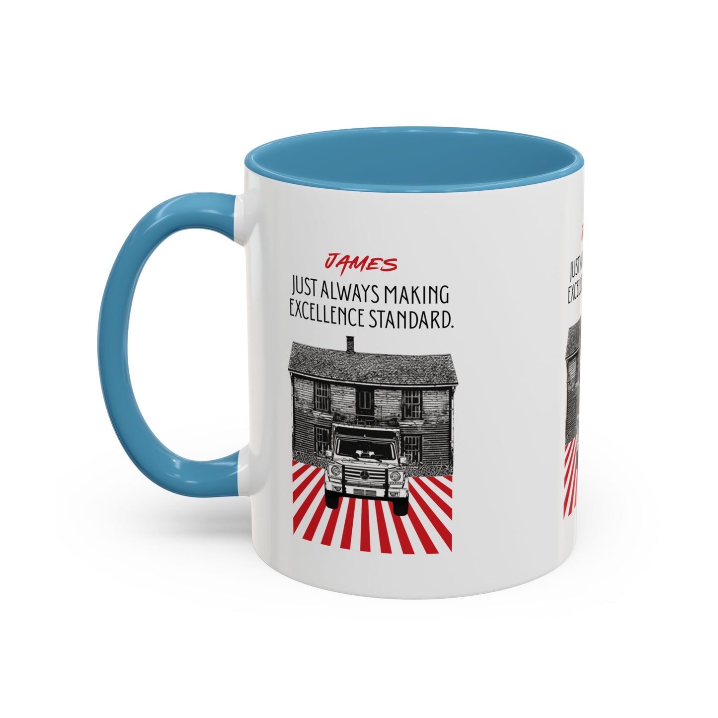 Personalized Vintage Car Accent Coffee Mug