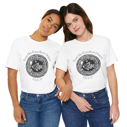 Personalized Spiritual Fish Circle Design Graphic Tee