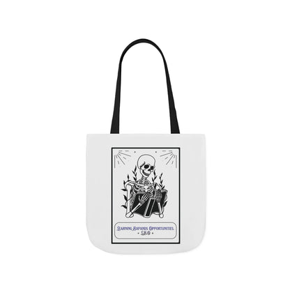Personalized Initial Quote Skeleton Canvas Tote Custom Name