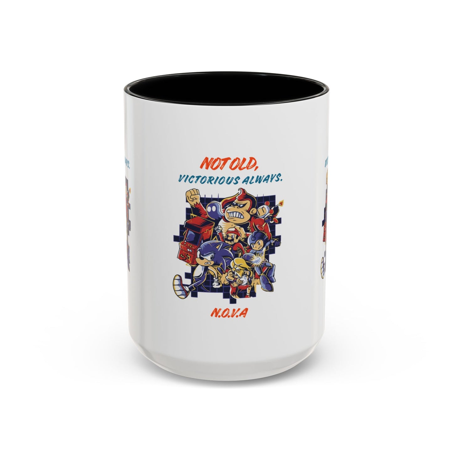 Personalized Victory Cartoon Accent Coffee Mug
