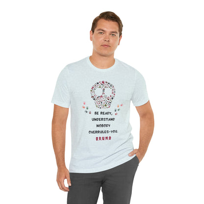 Personalized Peace Floral  and Skull Tee