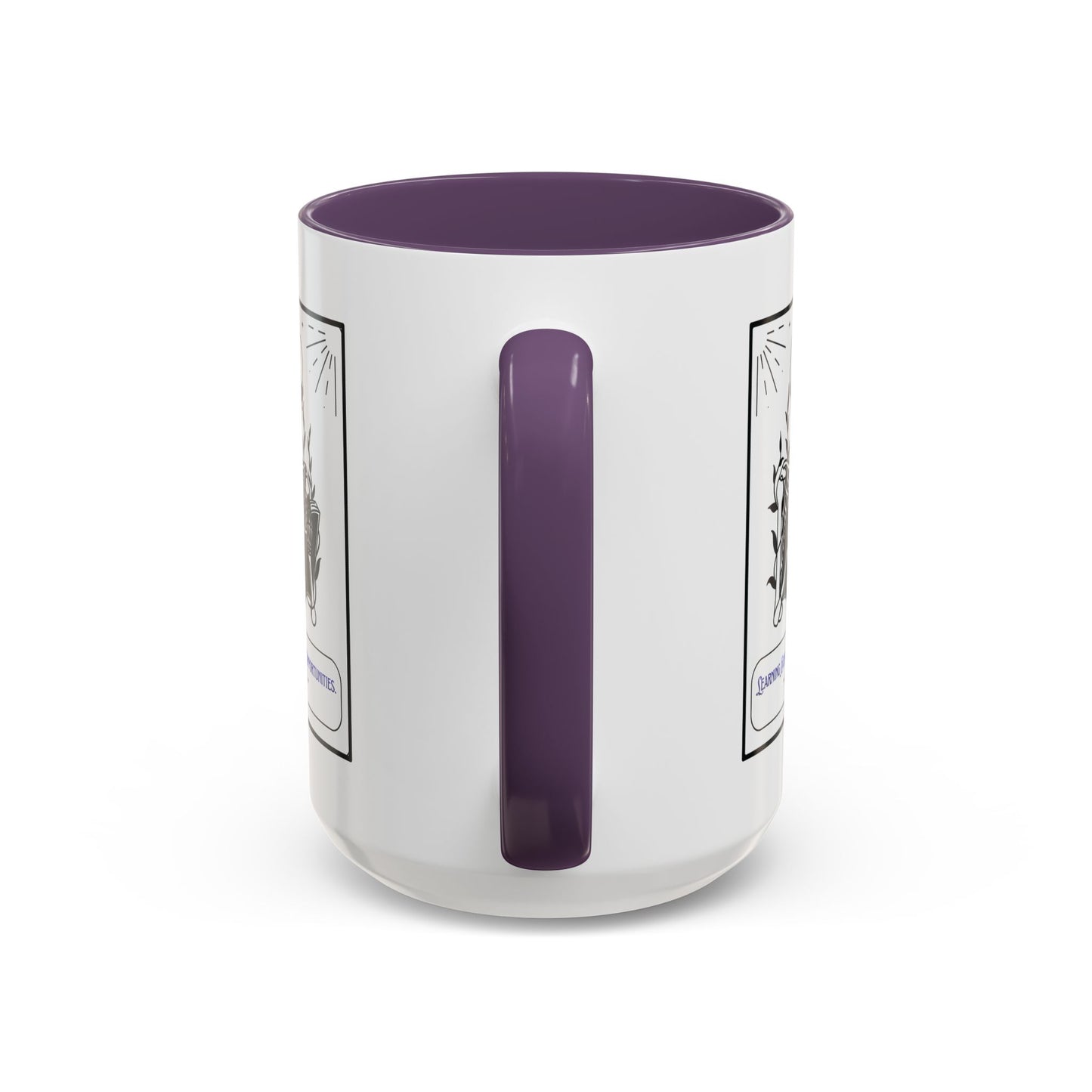 Personalized Initial Skeleton Accent Coffee Mug