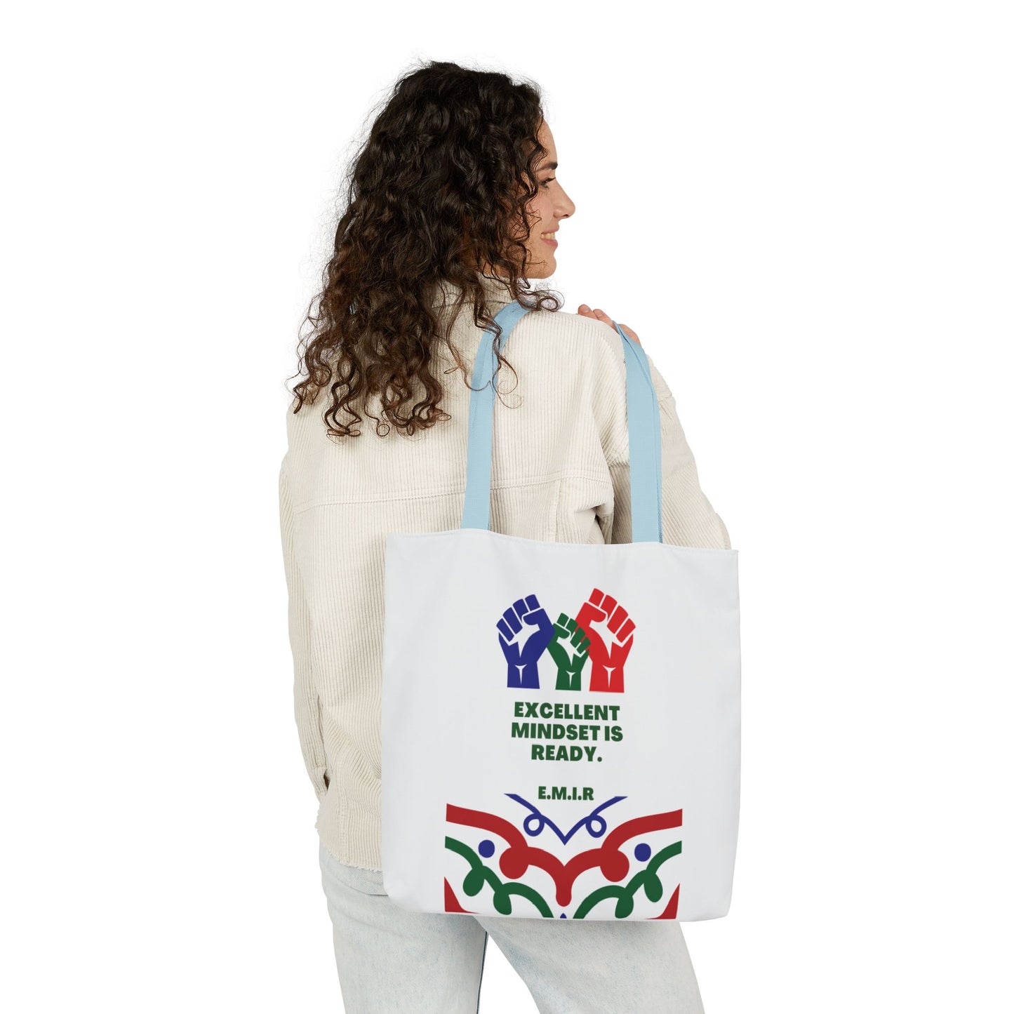 Personalized Initial Quote Victory Canvas Tote Custom Name