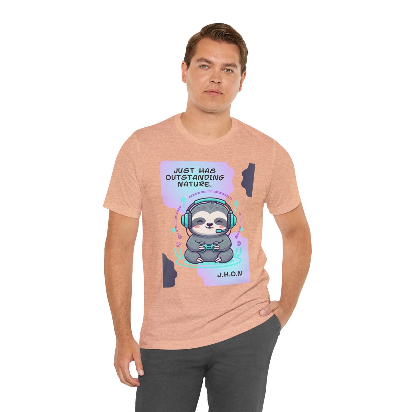 Personalized Sloth Gamer Tee