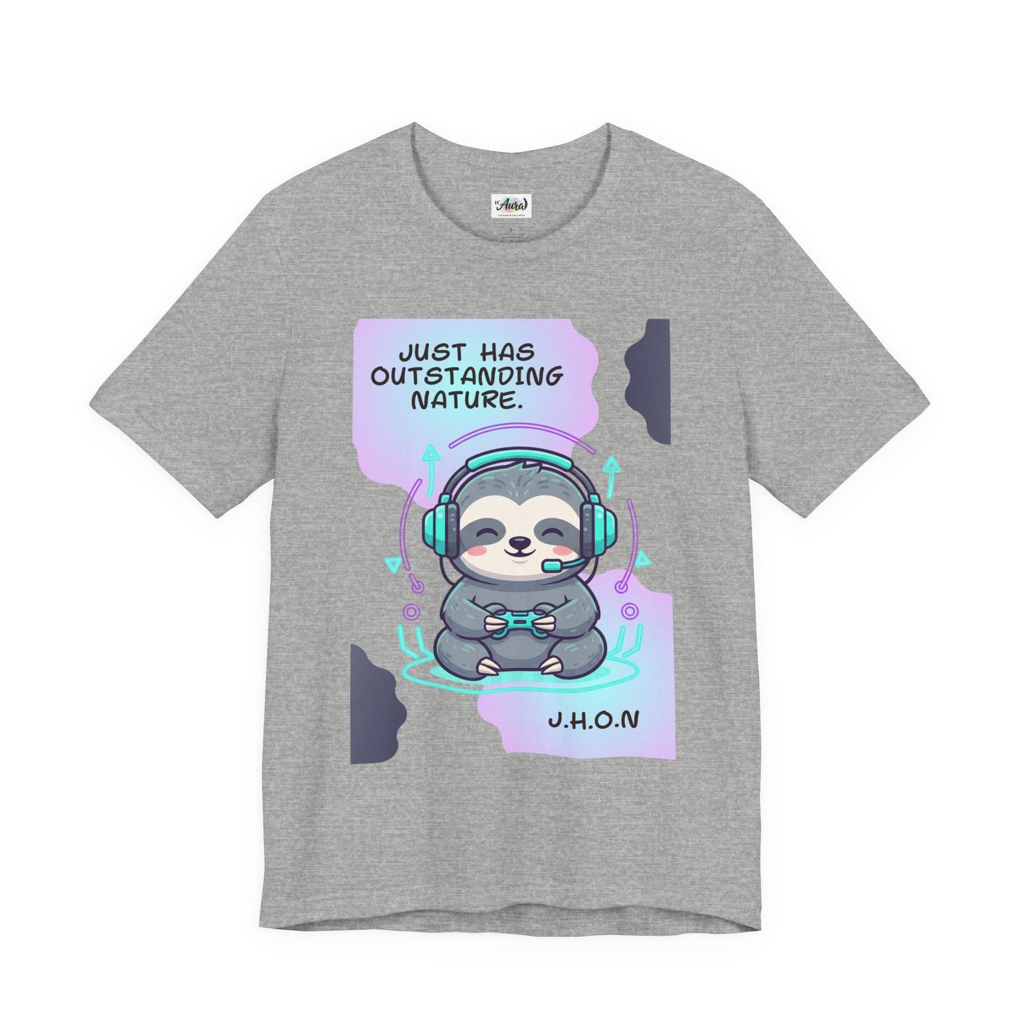 Personalized Sloth Gamer Tee