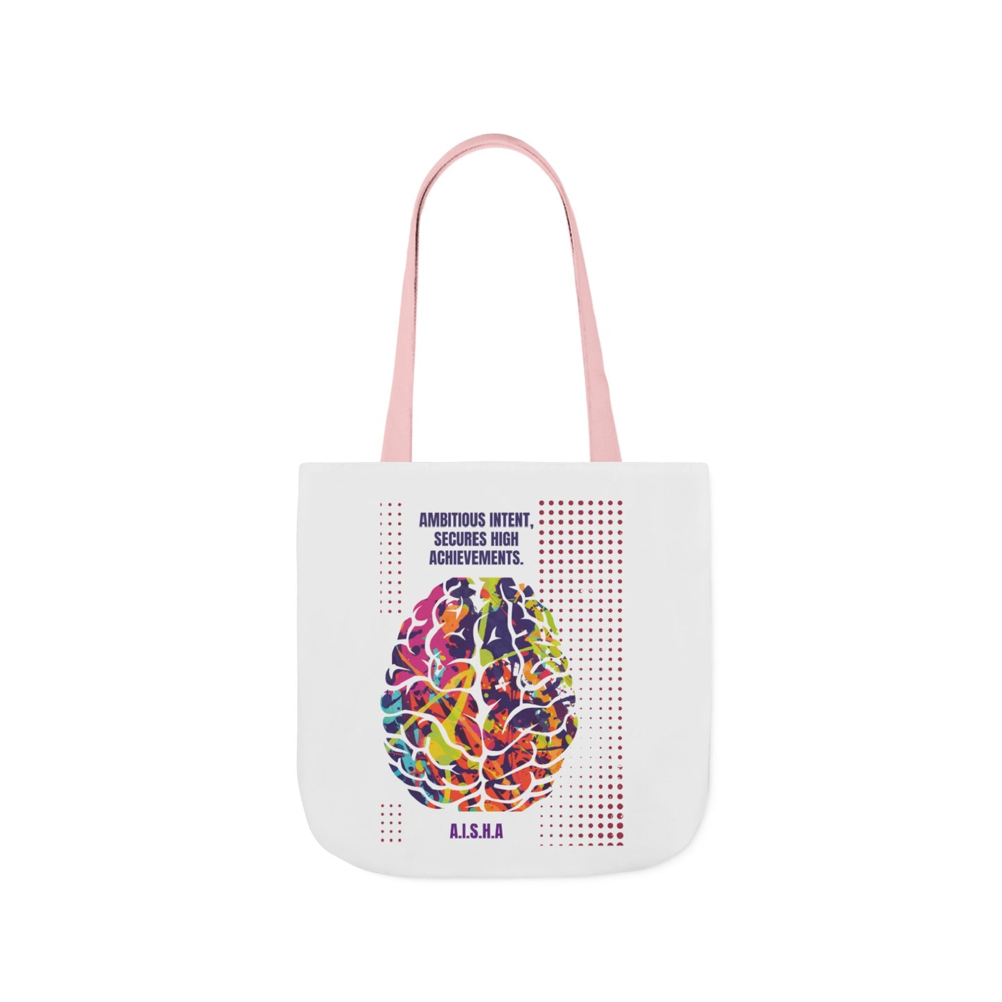 Personalized Initial Quote Brain Canvas Tote Custom Name