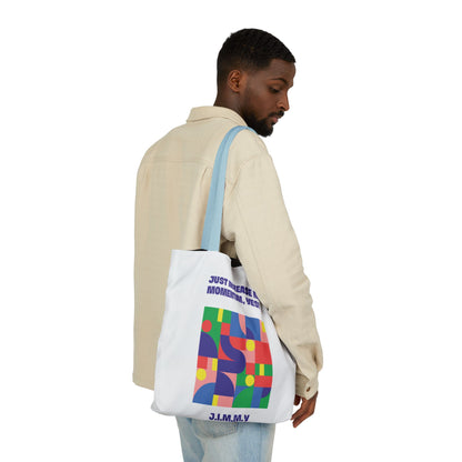 Personalized Initial Quote Colorful Momentum Canvas Tote Custom Name