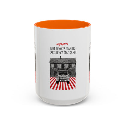 Personalized Vintage Car Accent Coffee Mug