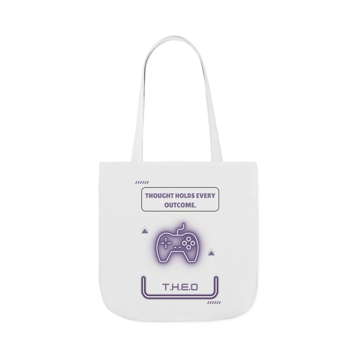 Personalized Initial Quote Game Controller Canvas Tote Custom Name