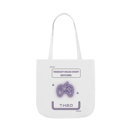 Personalized Initial Quote Game Controller Canvas Tote Custom Name
