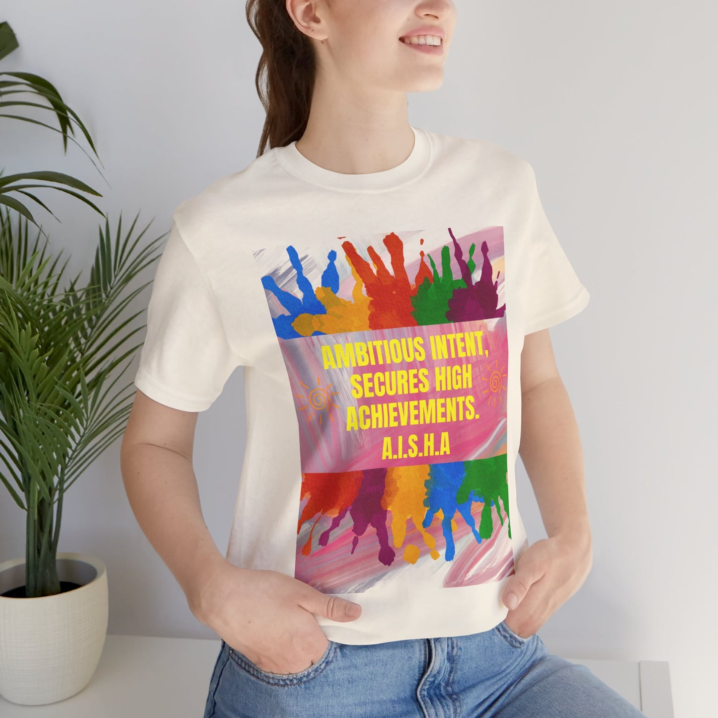 Personalized Colorful Motivational Graphic Tee