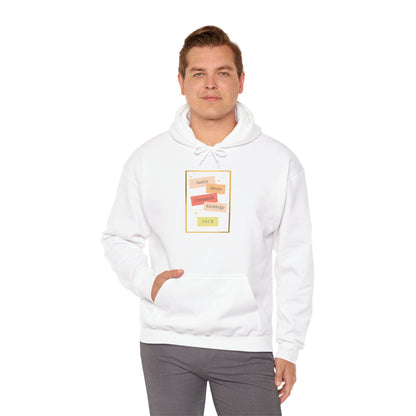 Personalized Colourful Pastel Notes Hooded Sweatshirt