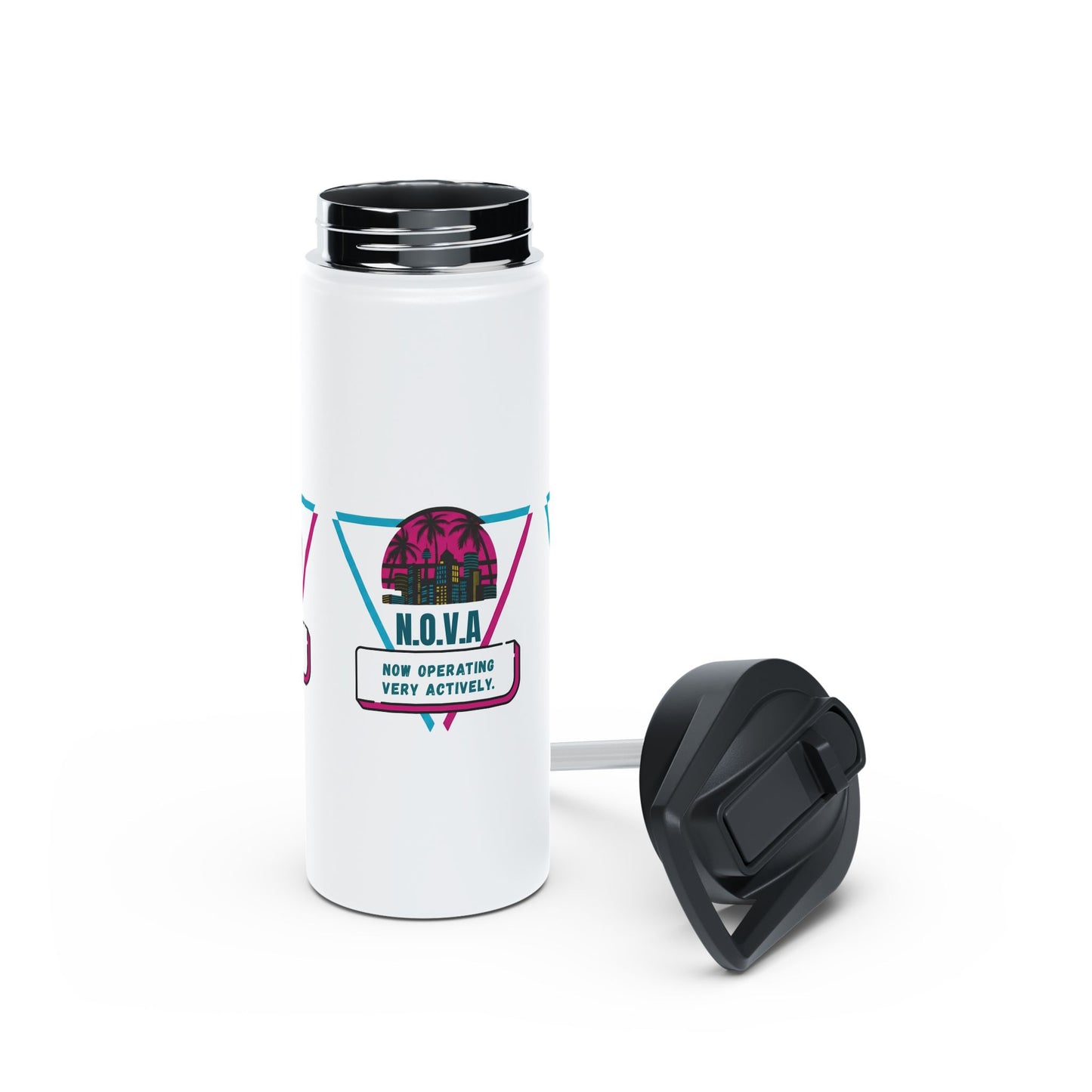 Personalized Initial Quote Building Stainless Steel Water Bottle