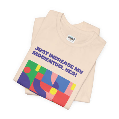 Personalized Momentum Graphic Colorful Geometric Design Tee