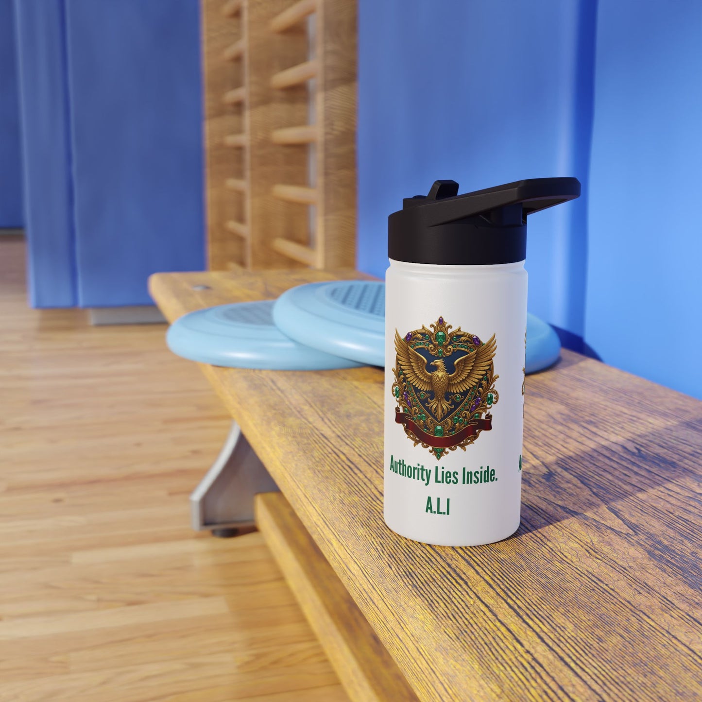 Personalized Initial Quote Eagle Stainless Steel Water Bottle