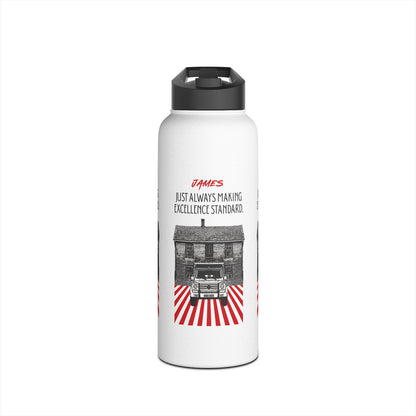 Personalized Initial Quote Vintage Car Stainless Steel Water Bottle