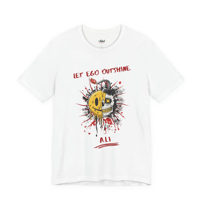 Personalized Split Smile Skull Design Tee