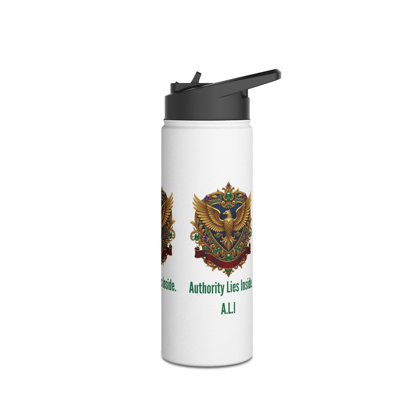 Personalized Initial Quote Eagle Stainless Steel Water Bottle