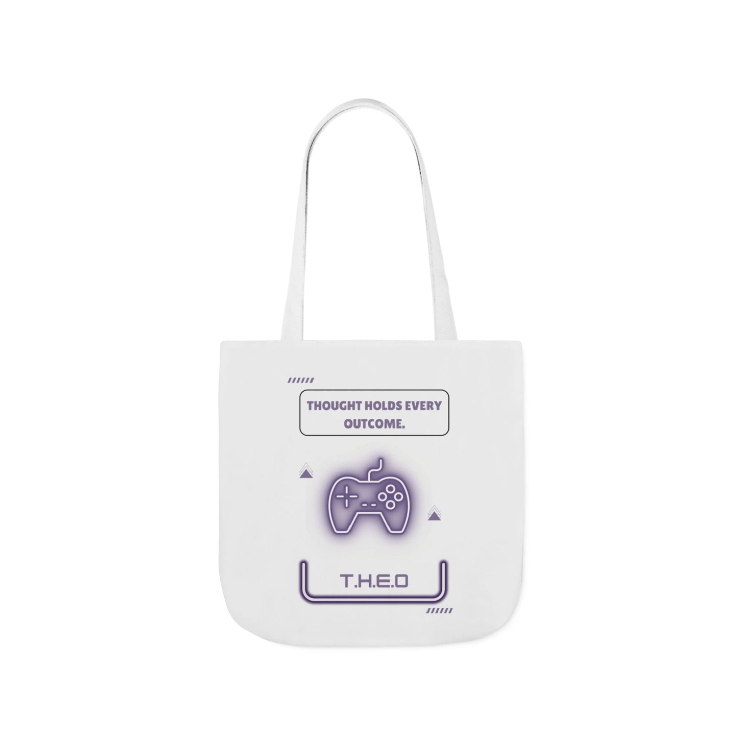 Personalized Initial Quote Game Controller Canvas Tote Custom Name
