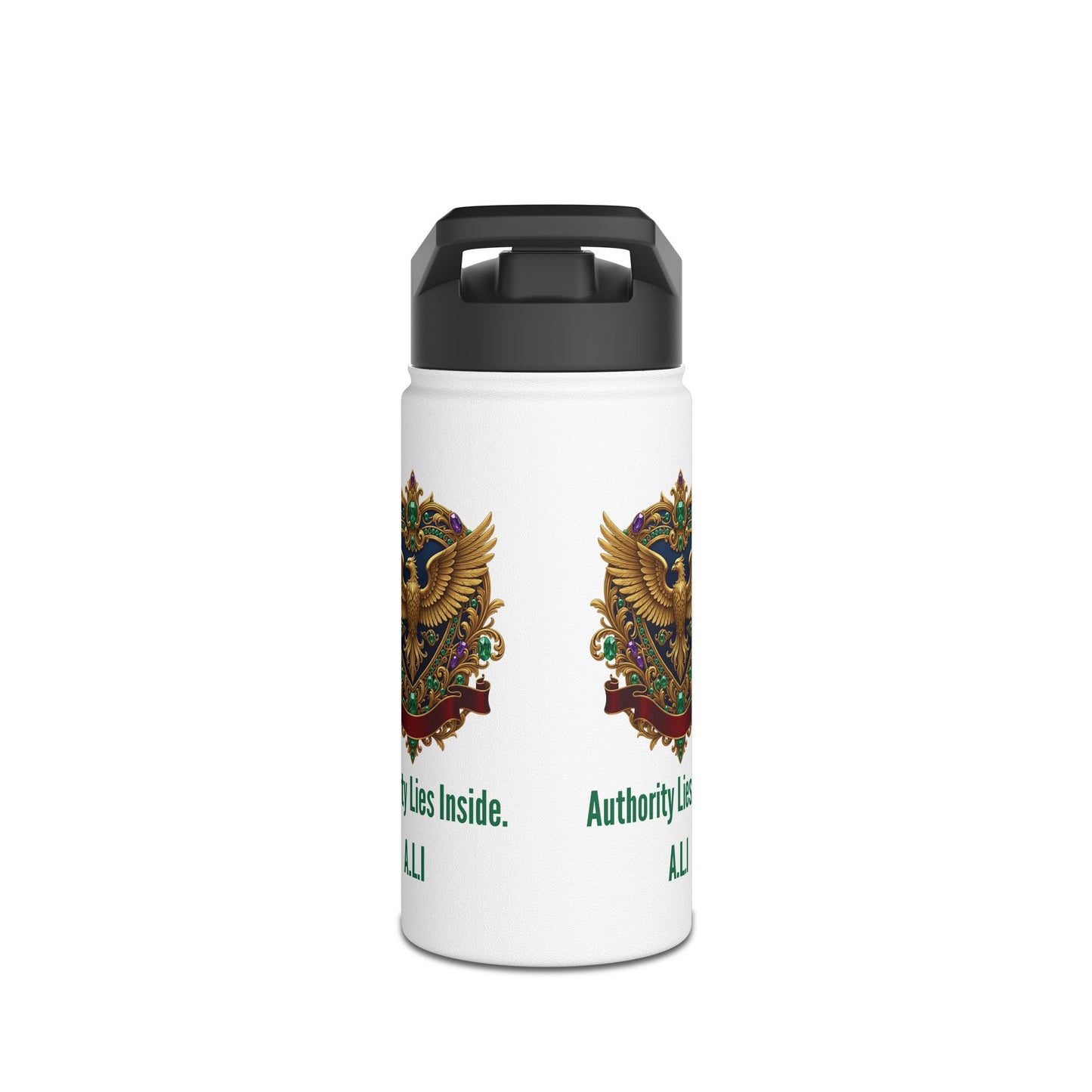 Personalized Initial Quote Eagle Stainless Steel Water Bottle