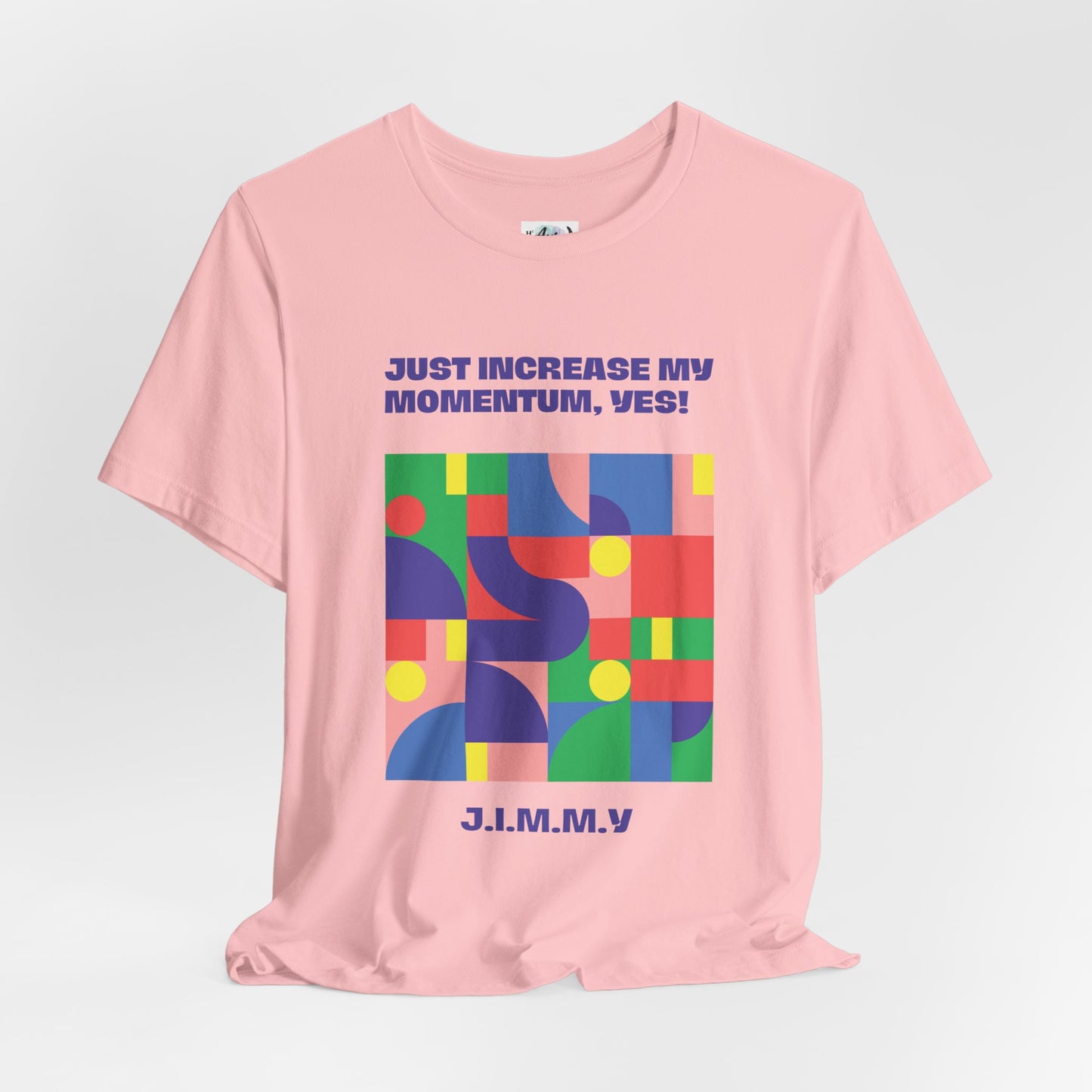 Personalized Momentum Graphic Colorful Geometric Design Tee