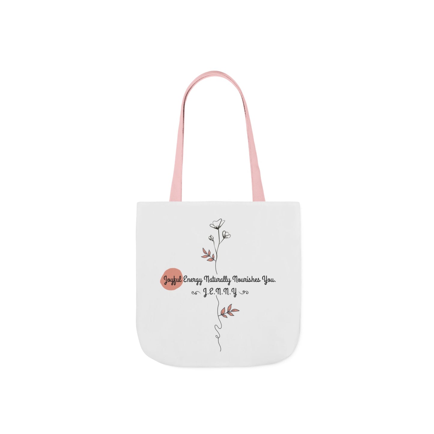 Personalized Initial Quote Floral Minimalist Canvas Tote Custom Name