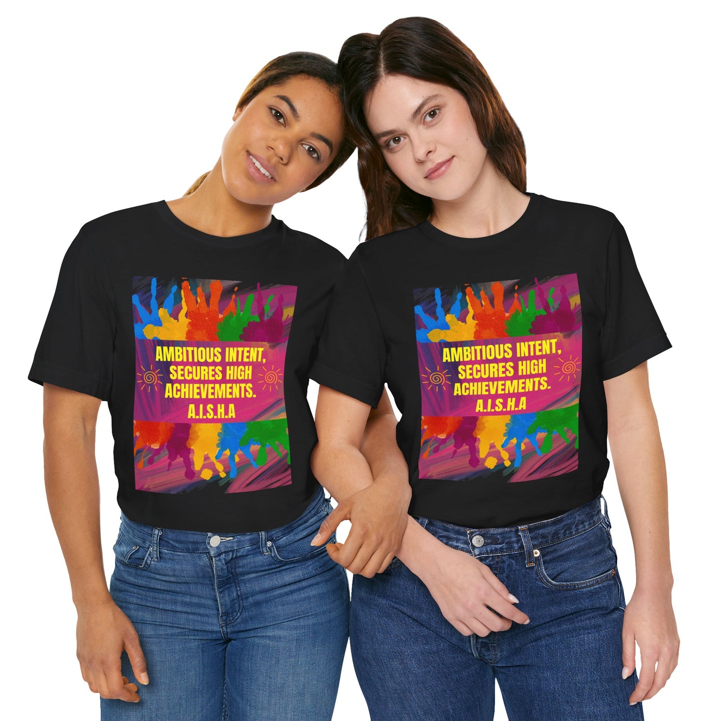 Personalized Colorful Motivational Graphic Tee