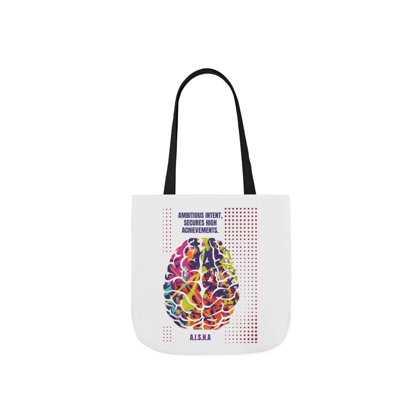 Personalized Initial Quote Brain Canvas Tote Custom Name