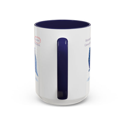 Personalized Initial Galaxy Owl Accent Coffee Mug
