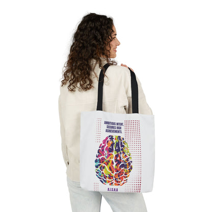 Personalized Initial Quote Brain Canvas Tote Custom Name