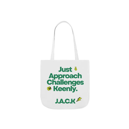 Personalized Initial Quote Simple Message Canvas Tote Custom Name