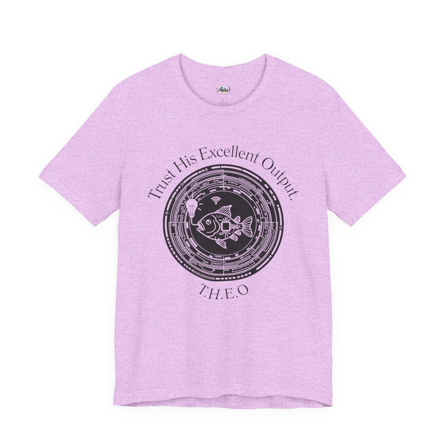 Personalized Spiritual Fish Circle Design Graphic Tee
